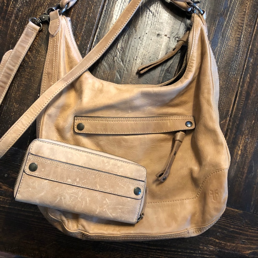 Frye Melissa Hobo Handbag & Wallet Set